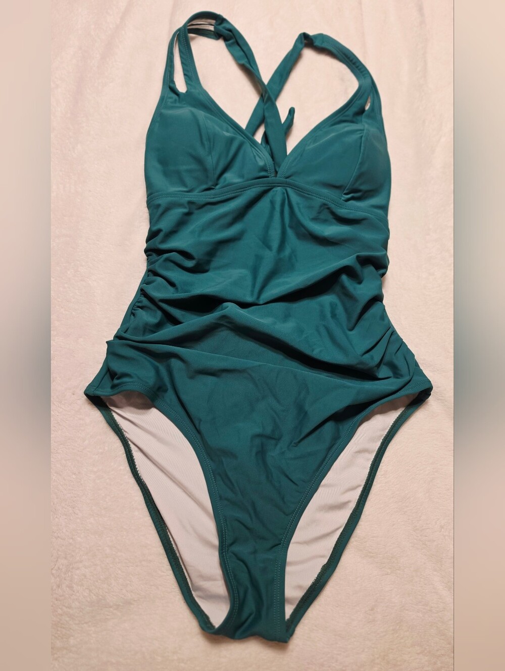 Cupshe Forest Green One-Piece Tummy Control Swimsuit - Women Swim